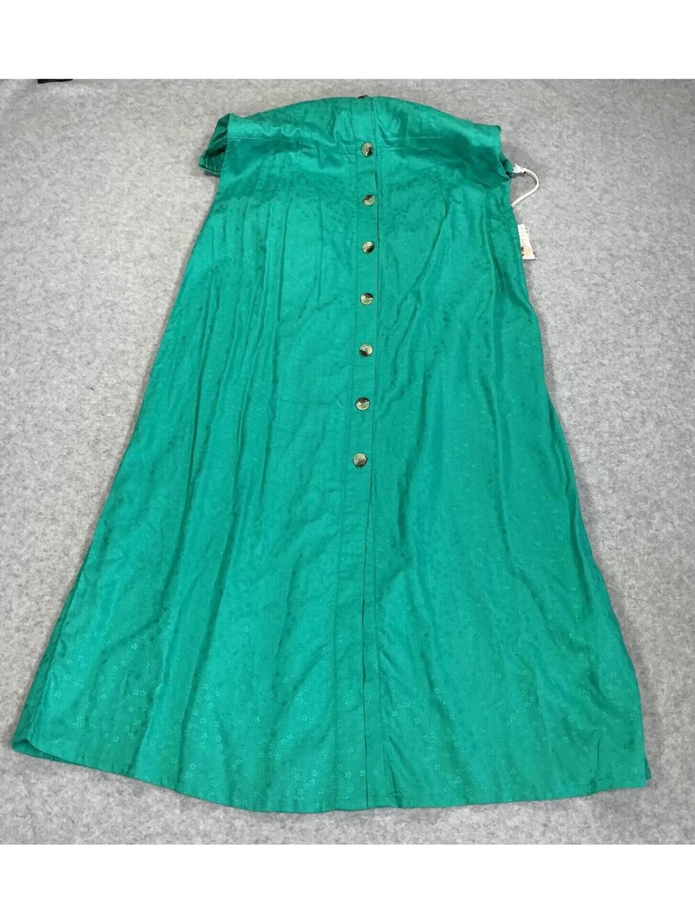 Billabong x Sincerely Jules Green Button Front Midi Dress Medium NWT - Picture 5 of 10